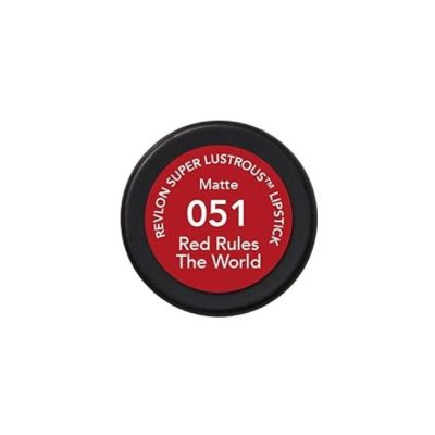 Batom Matte Revlon Super Lustrous Cor Red Rules The World 051 4